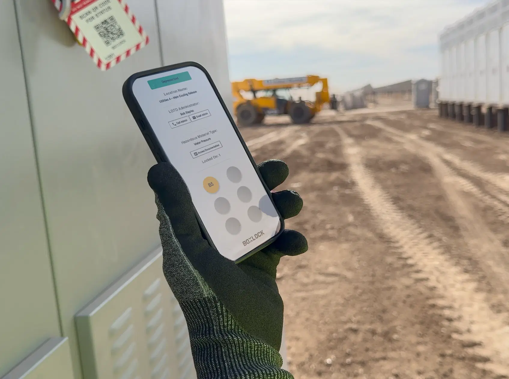 Digital lockout tagout applied on solar infrastructure